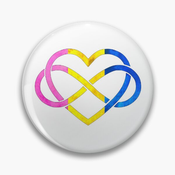 Polyamory Heart - Pansexual Pride Pin