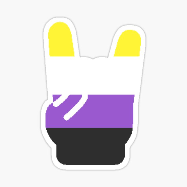 Heavy Metal Symbol In Nonbinary Pride Flag Colors Sticker For Sale By Caelanpride Redbubble 1958