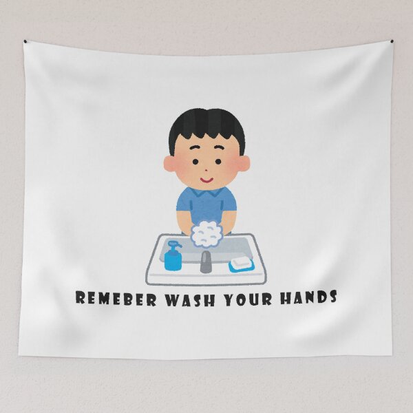 Item preview, remember wash your hands designed and sold by hobbystore0-0.