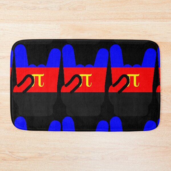 Item preview, Heavy Metal Symbol in Polyamory Pride Flag Colors designed and sold by CaelanPride.