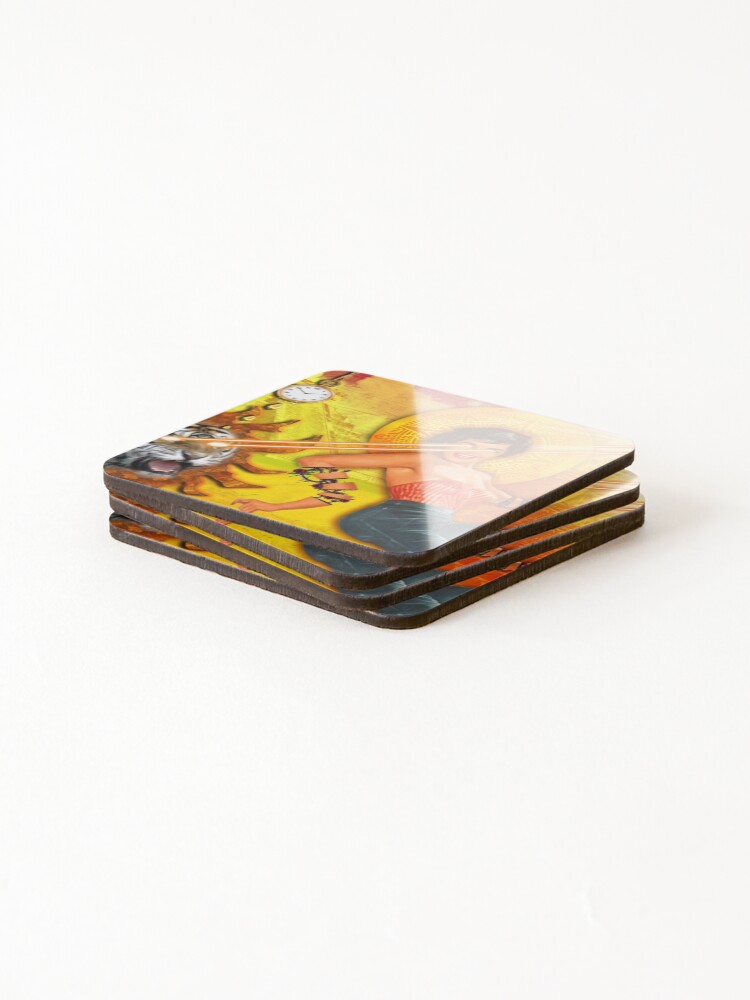 Thumbnail 4 of 5, Coasters (Set of 4), Sun Ra Rays designed and sold by Sphinxly.