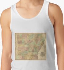 Vintage Map of Arkansas (1839) Tank Top