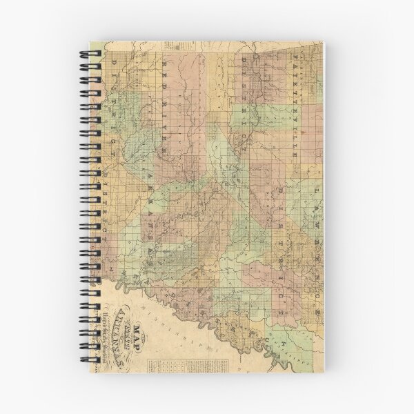 Item preview, Vintage Map of Arkansas (1839) designed and sold by BravuraMedia.