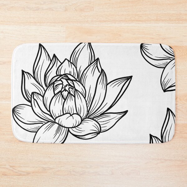 Item preview, Simple lotus flower designed and sold by AmberBernay.