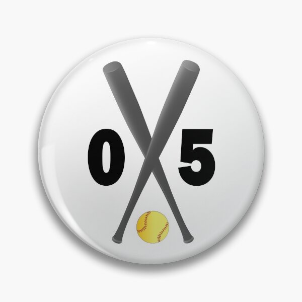 Item preview, Softball number 05 - zero five with bats and ball designed and sold by AllShirts21.
