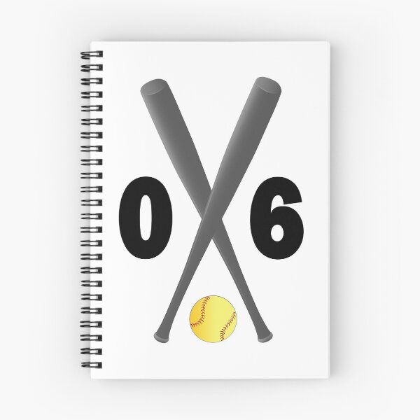 Item preview, Softball number 06 - zero six with bats and ball designed and sold by AllShirts21.