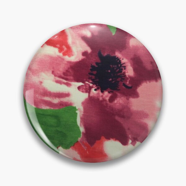Item preview, Red, green and violet flowers on textile designed and sold by olena2552.