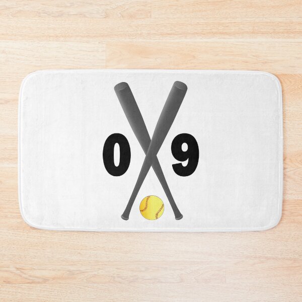 Item preview, Softball number 09 - zero nine with bats and ball designed and sold by AllShirts21.