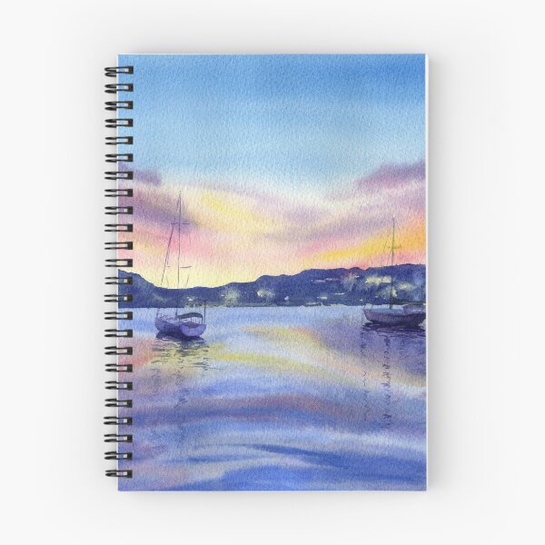Item preview, Anchor watch Watercolor seascape designed and sold by Tatti-arts.