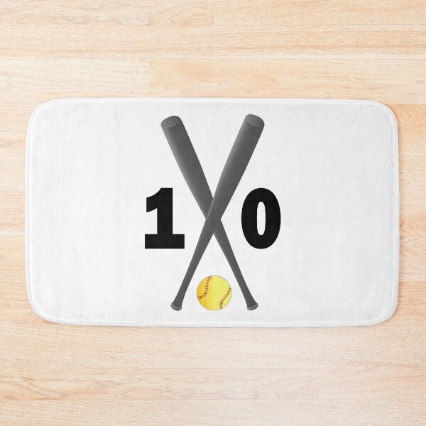Item preview, Softball number 10 - ten with bats and ball designed and sold by AllShirts21.