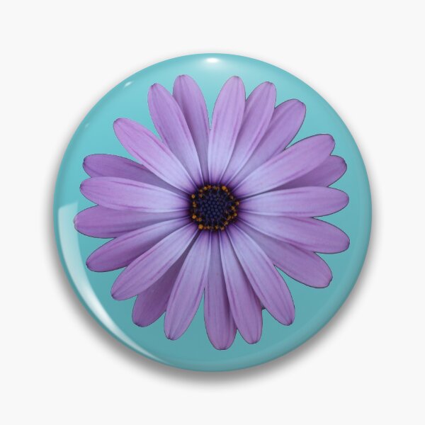 Item preview, Purple Daisy - aqua background designed and sold by STHogan.