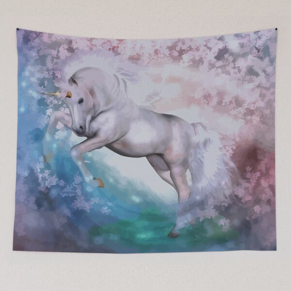 Item preview, Unicorn in the flower rain designed and sold by harietteh.