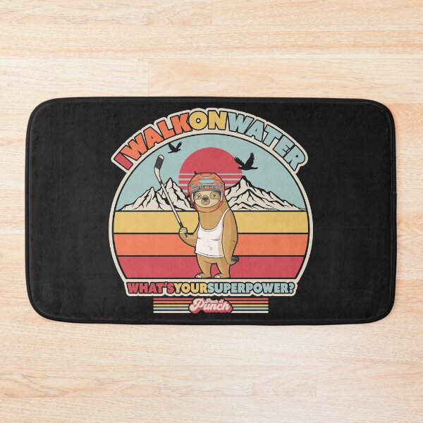 Item preview, Ice Hockey Sloth Graphic. Retro Style I Walk On Water Design designed and sold by PackAPunch.