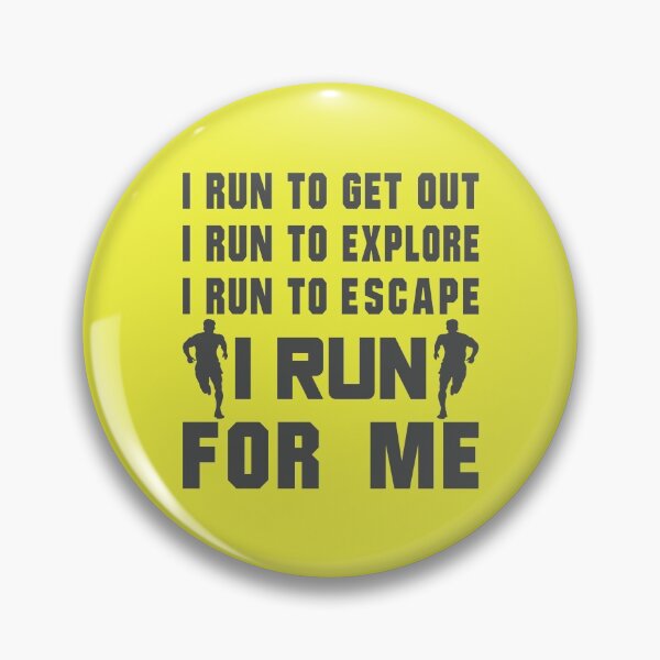 Item preview, I Run To Get Out, I Run To Explore, I Run To Escape, I Run For Me - Funny Running Quotes -  Black, Yellow, Gray, White - Marathoner Gift, Runner's Gift, Running Gift designed and sold by RaceRunnerz-.