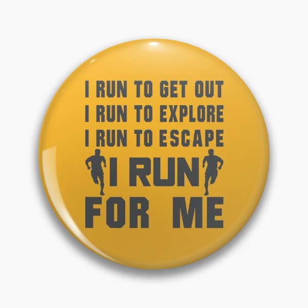 Item preview, I Run To Get Out, I Run To Explore, I Run To Escape, I Run For Me - Funny Running Quotes -  Black, Yellow, Gray, White - Marathoner Gift, Runner's Gift, Running Gift designed and sold by RaceRunnerz-.