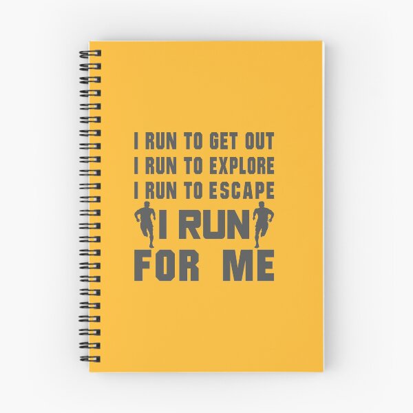 Item preview, I Run To Get Out, I Run To Explore, I Run To Escape, I Run For Me - Funny Running Quotes -  Black, Yellow, Gray, White - Marathoner Gift, Runner's Gift, Running Gift designed and sold by RaceRunnerz-.