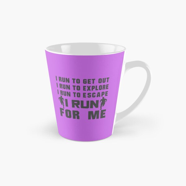 Item preview, I Run To Get Out, I Run To Explore, I Run To Escape, I Run For Me - Funny Running Quotes -  Black, Magenta, Gray, White - Marathoner Gift, Runner's Gift, Running Gift designed and sold by RaceRunnerz-.
