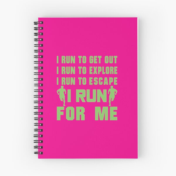 Item preview, I Run To Get Out, I Run To Explore, I Run To Escape, I Run For Me - Funny Running Quotes -  Green, Pink, Gray, White - Marathoner Gift, Runner's Gift, Running Gift designed and sold by RaceRunnerz-.
