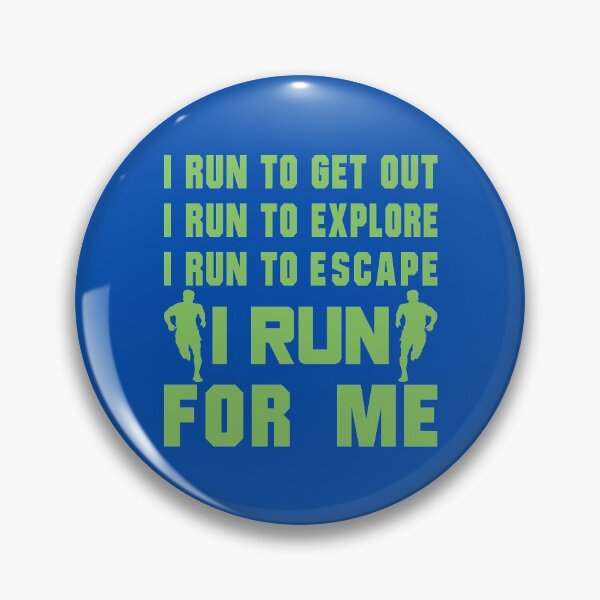 Item preview, I Run To Get Out, I Run To Explore, I Run To Escape, I Run For Me - Funny Running Quotes -  Green, Cobalt Blue, Gray, White - Marathoner Gift, Runner's Gift, Running Gift designed and sold by RaceRunnerz-.