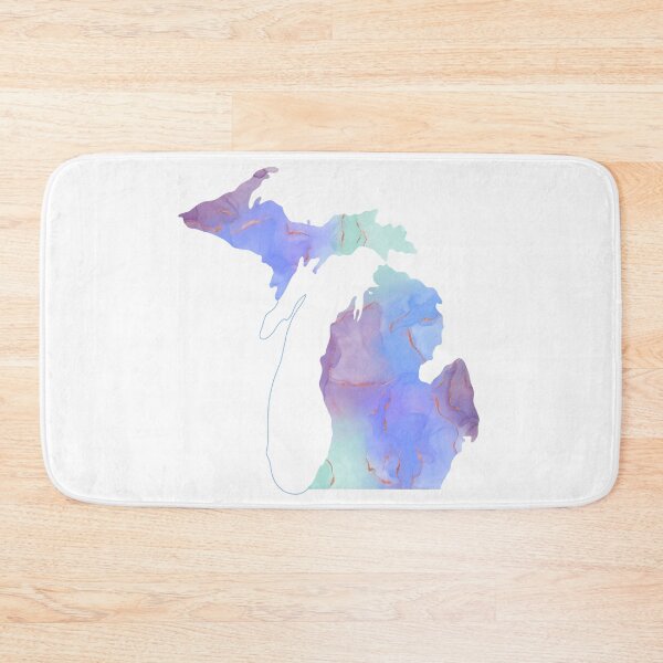 Item preview, Michigan in Alcohol Ink with Lake Michigan designed and sold by BellaLouDesigns.