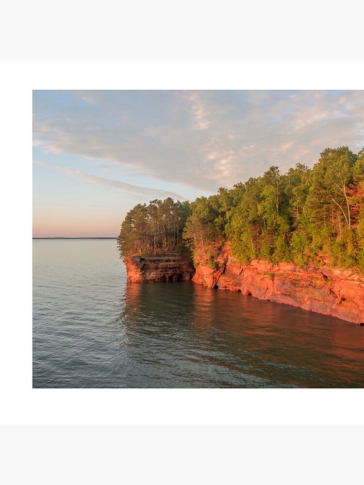 Golden Hour Above Lake Superior Caves by samwagnerphoto