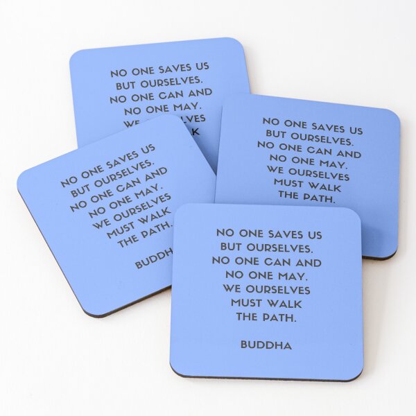Item preview, Buddha inspiration quotes - No one saves us but ourselves designed and sold by Inspirationmotivation.