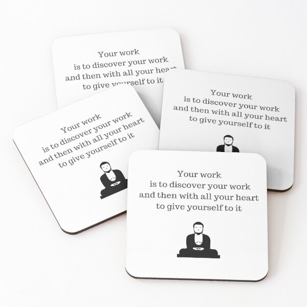 Item preview, Buddhist Quote  - your work is to discover your work designed and sold by Inspirationmotivation.