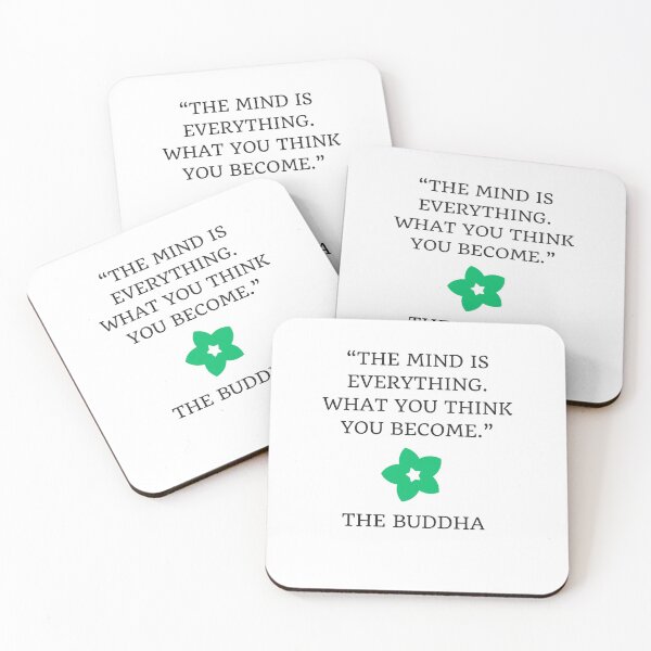 Item preview, The mind is everything. What you think you become - Buddhist Quote designed and sold by Inspirationmotivation.