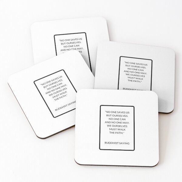 Item preview, No one saves us from ourselves - Buddhist Saying designed and sold by Inspirationmotivation.