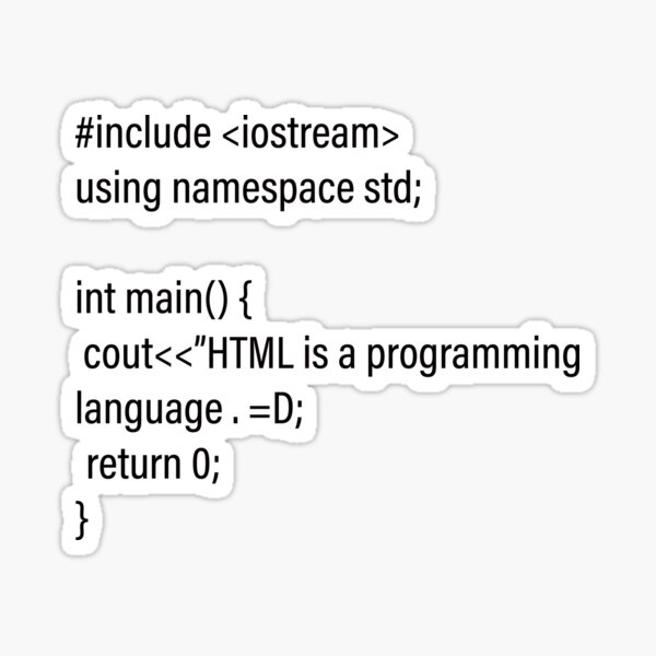 HTML joke Sticker