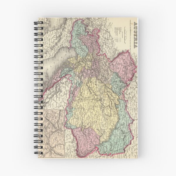 Item preview, Vintage Map of Austria (1856) designed and sold by BravuraMedia.