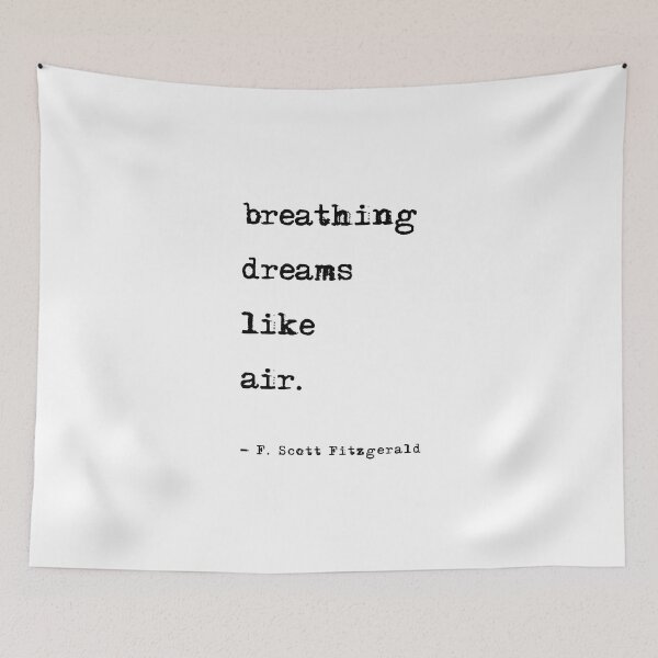Item preview, Breathing dreams like air - F. Scott Fitzgerald designed and sold by corbrand.