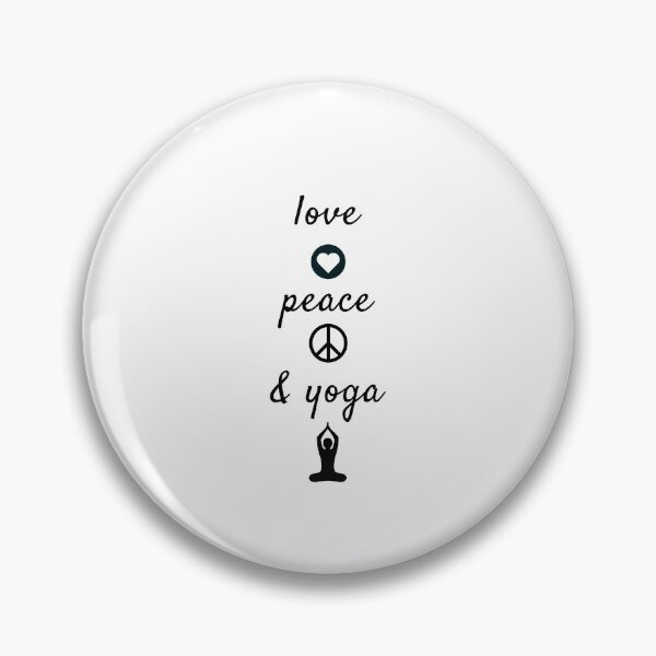 Item preview, love peace and yoga designed and sold by Inspirationmotivation.