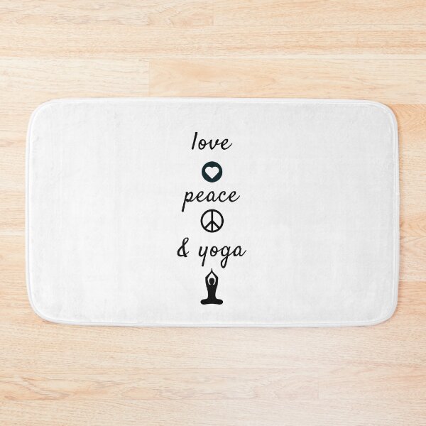 Item preview, love peace and yoga designed and sold by Inspirationmotivation.