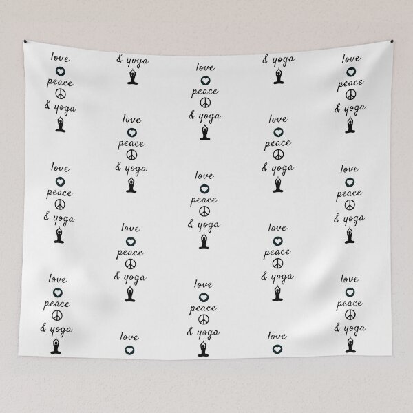 Item preview, love peace and yoga designed and sold by Inspirationmotivation.