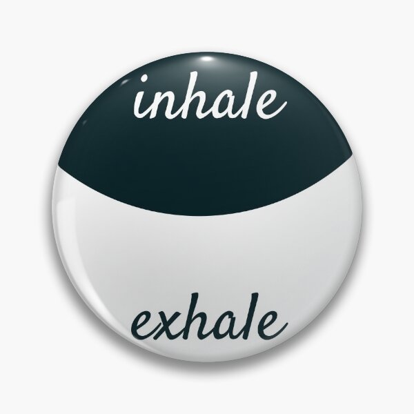Item preview, INHALE EXHALE BLACK AND WHITE YOGA BALANCE designed and sold by Inspirationmotivation.