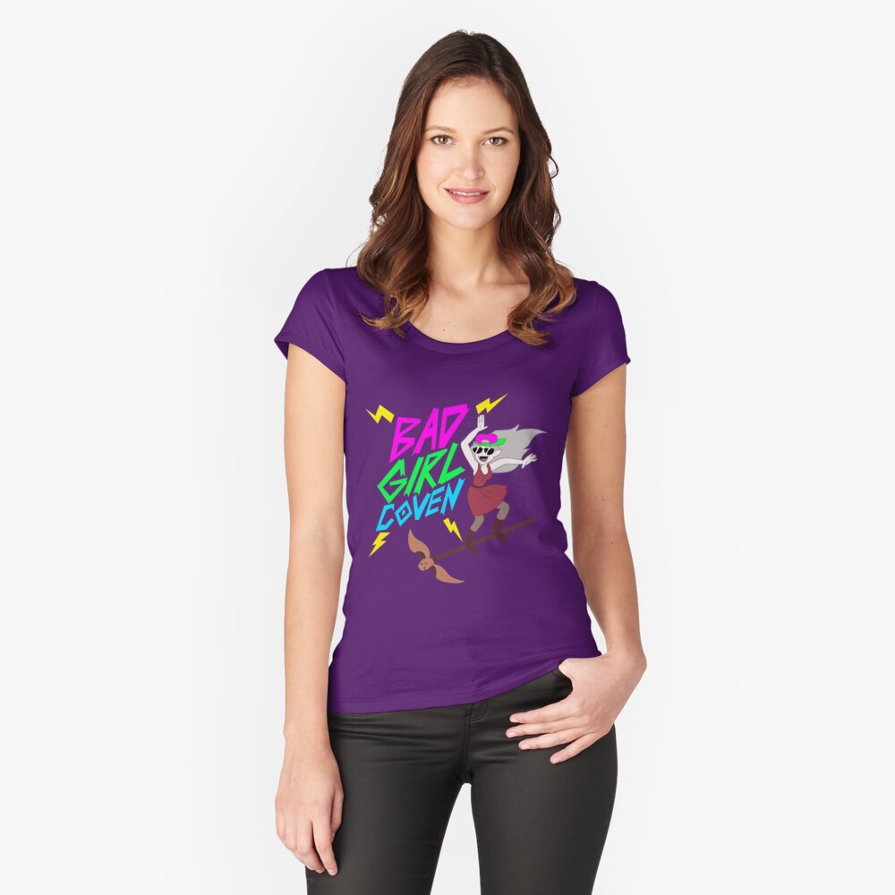 Vista previa del artículo con la obra «Camiseta entallada de cuello ancho», diseñado y vendido por Sharkanakronism.