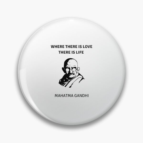 Item preview, Gandhi Portrait - Where there is love there is life designed and sold by Inspirationmotivation.