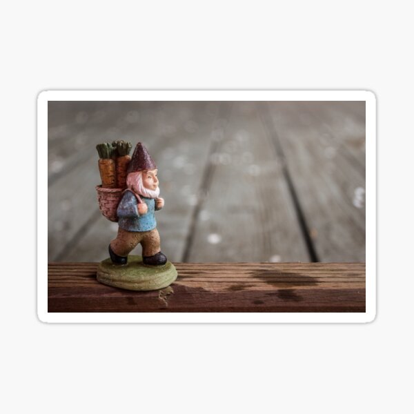Gnome Wood Sticker