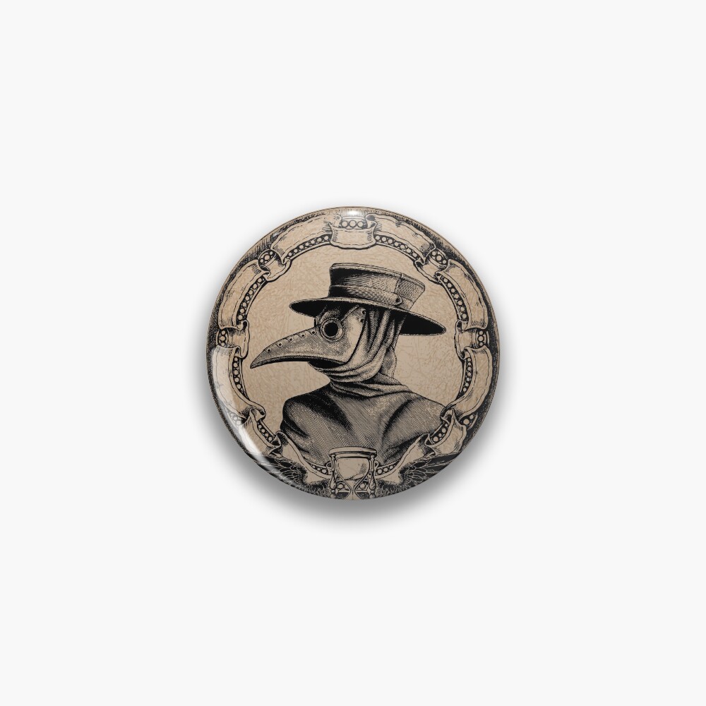 Vintage Plague Doctor Pin