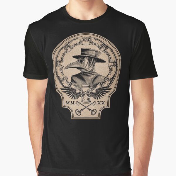 Vintage Plague Doctor Graphic T-Shirt