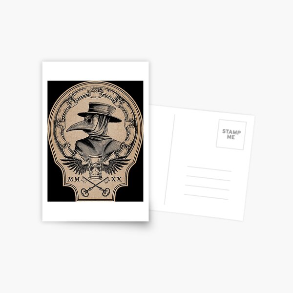 Vintage Plague Doctor Postcard