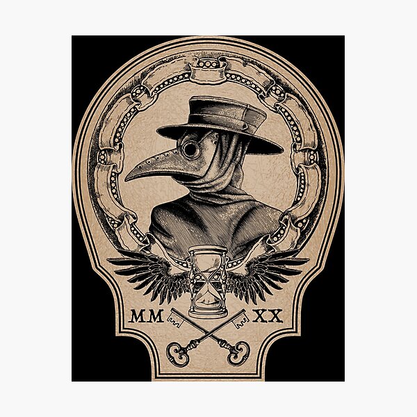 Vintage Plague Doctor Photographic Print
