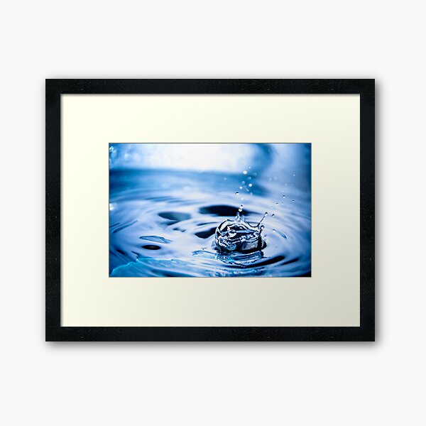 Drip Framed Art Print