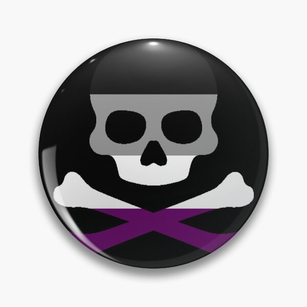 Item preview, Pirate Jolly Rodger in Asexual Pride Flag Colors designed and sold by CaelanPride.