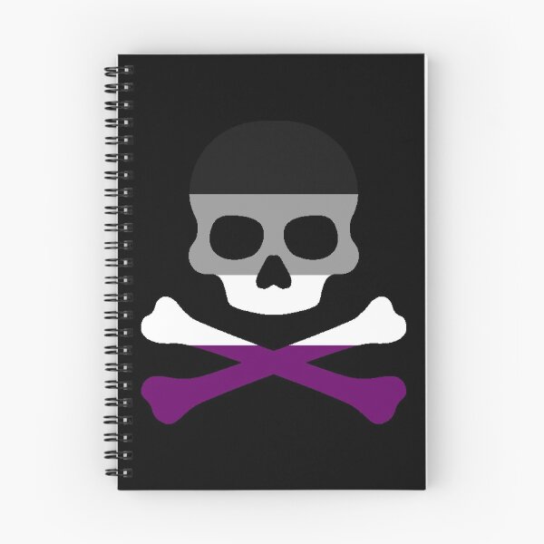 Item preview, Pirate Jolly Rodger in Asexual Pride Flag Colors designed and sold by CaelanPride.