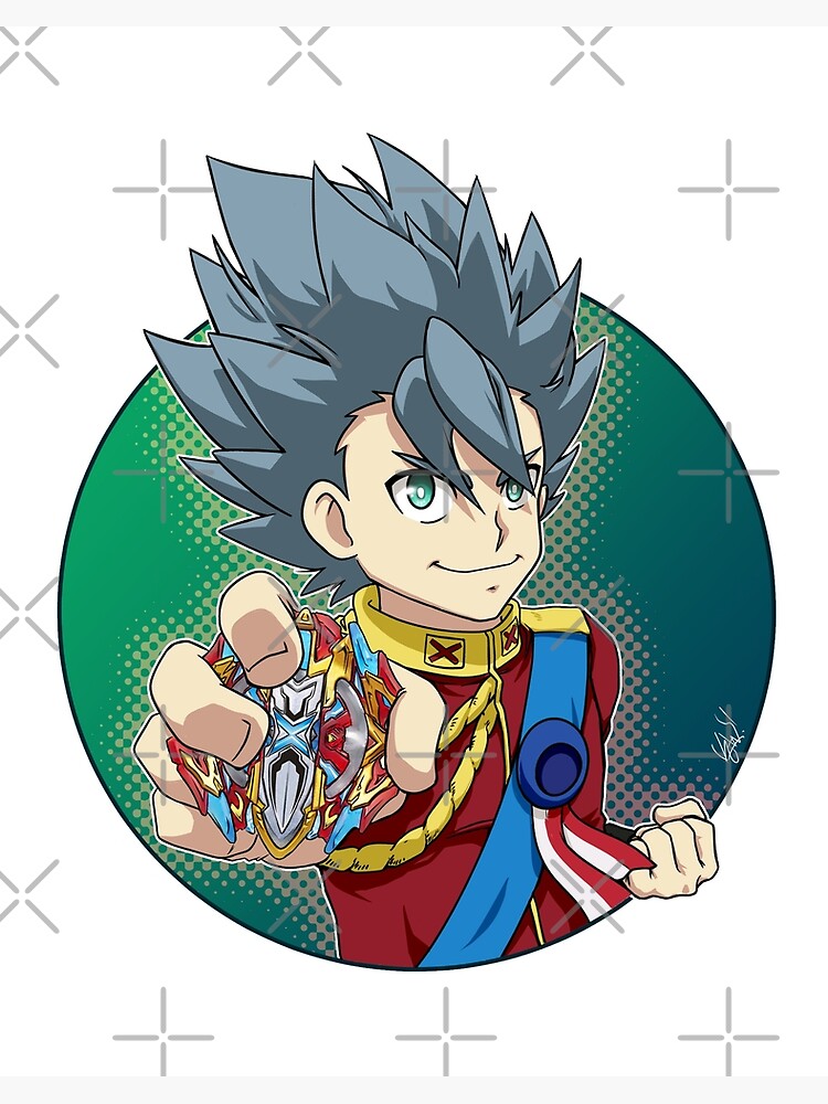 Xhan / Xavier Bogard from Beyblade Burst Art Board Print by Kaw