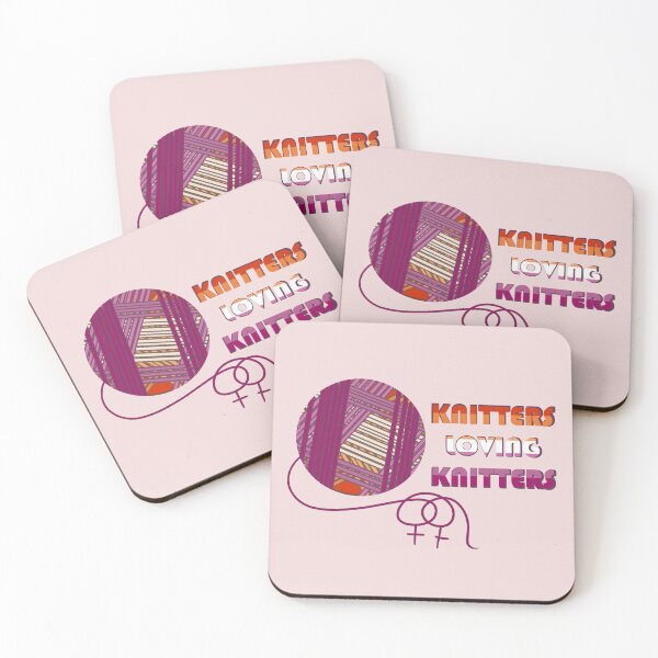 Item preview, Knitters Loving Knitters - Lesbian Flag designed and sold by MoznaInaczej.
