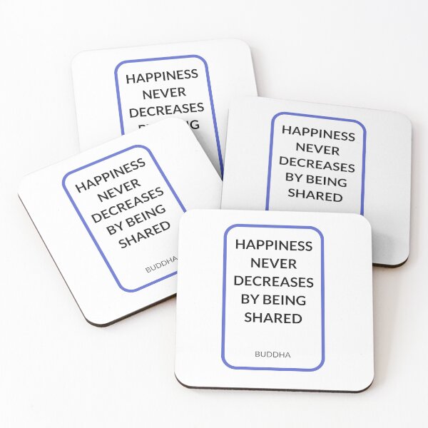 Item preview, HAPPINESS NEVER DECREASES BY BEING SHARED designed and sold by Inspirationmotivation.