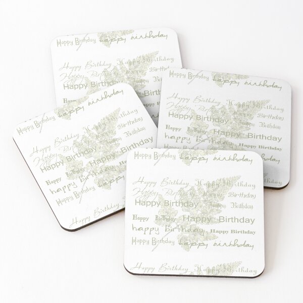 Item preview, Happy Birthday Card Using Fern Frond designed and sold by Sandra Foster.